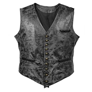 Metal Buttons Velvet Erkekler Yelekler Retro Singl