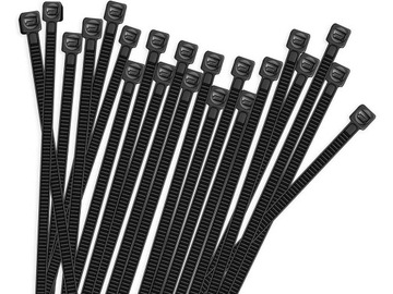 100 кабельных стяжек кабельные стяжки кабельные стяжки молнии черные 4,8x300 мм 30 см