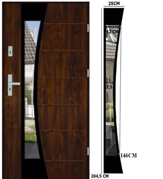 ПОЛЬСКИЕ НАРУЖНЫЕ ДВЕРИ INOX14-T ЧЕРНЫЕ 72MM 90CM UD 1.3 ЧИСТЫЙ ВОЗДУХ
