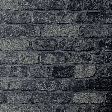 Tapeta winylowa Szara cegła mur wypukły wzór 3d