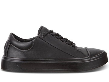 ECCO Buty sportowe damskie FLEXURE BLACK czarne skórzane lekkie 36