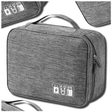 Organizer na kable ładowarki podróżna torba ETUI elektronikę pojemnik