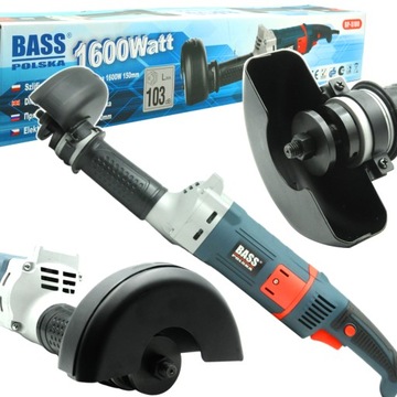 SZLIFIERKA PROSTA CZOŁOWA TARCZA 150mm 1600W BASS