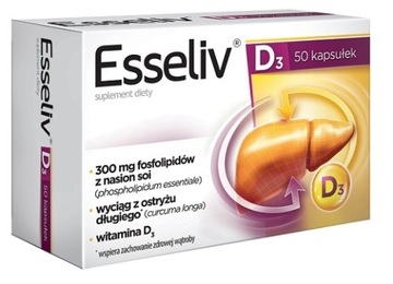 ESSELIV D3 50 kapsułek wpierających pracę wątroby