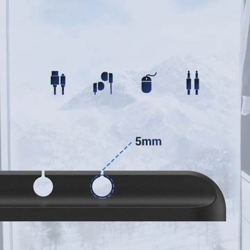 ORGANIZER DO KABLI PRZEWODÓW NA BIURKO UCHWYT 3M