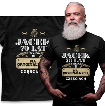 PERSONALIZOWANA KOSZULKA MĘSKA PREZENT IMIĘ WIEK