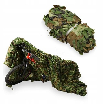WOJSKOWA SIATKA MASKUJĄCA OGRÓD WOODLAND 2X3M