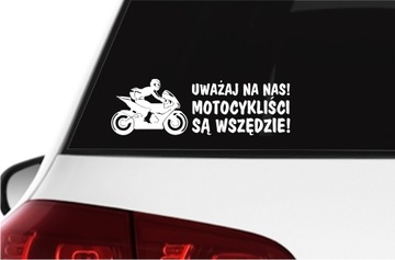 Наклейка «Остерегайтесь нас, мотоциклистов» Мотоциклисты повсюду *ЦВЕТА *xl