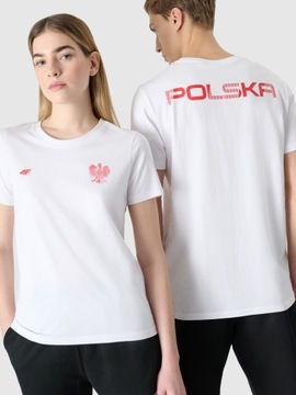 4F ФУТБОЛКА ЖЕНСКАЯ ПОЛЬША ФУТБОЛКА EAGLE FAN БЕЛАЯ F2168 XXL