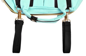 Бирюзовый рюкзак-сумка-тележка