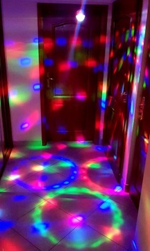МИНИ-ДИСКО-ШАР LED ДИСКО-ПРОЕКТОР USB RGB