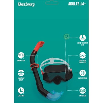 НАБОР ДЛЯ ДАЙВИНГА МАСКА + ТРУБА BESTWAY Трубка