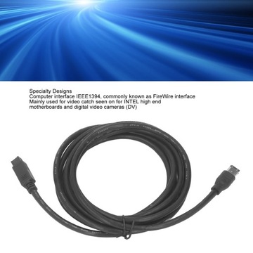 Кабель Firewire DV IEEE1394 с 9 на 6 контактов