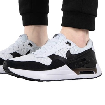 Buty Męskie NIKE AIR MAX SYSTM retro sportowe czarne wygodne białe