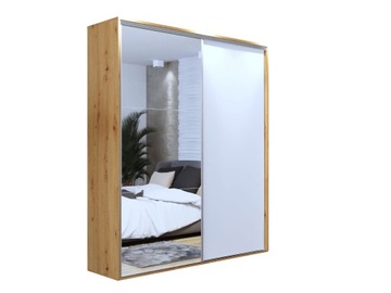 Szafa przesuwna DK Miki 200x245 z lustrem, pojemna