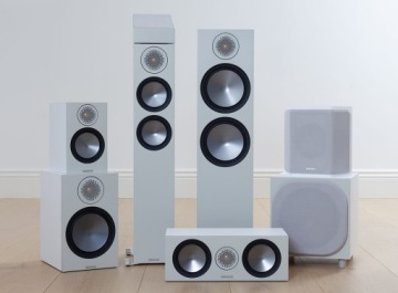 MONITOR AUDIO W10 БЕЛО-БЕЛЫЙ ДВОЙНОЙ, БЫСТРЫЕ БАСЫ