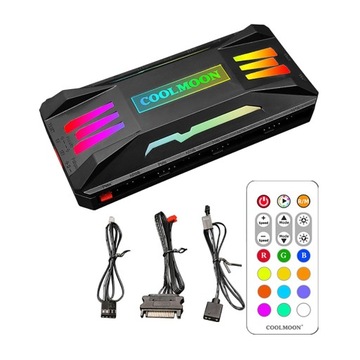 Контроллер RGB, вентилятор Rhythm Music PWM, черный