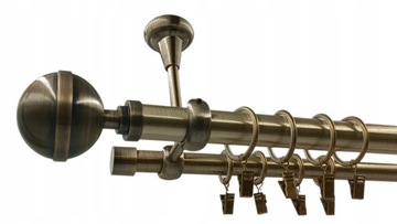 KARNISZ SUFITOWY 25+19mm ZŁOTO ANTYK 140 ELEGANT