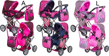 Коляска для куклы Дорис СУМКА GONDOLA 3в1