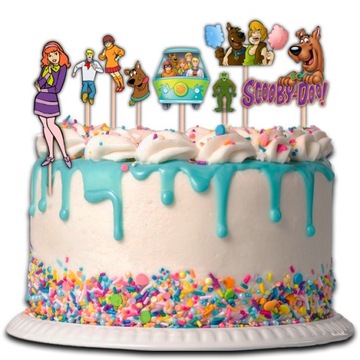 ТОПЕРЫ ДЛЯ ТОРТА СКУБИ ДУ, КУБИКИ, ПЕРСОНАЖИ, 11 штук