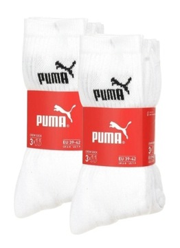 Носки длинные Puma 6 пар 35/38 белые