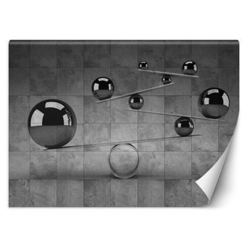 FOTOTAPETA 3D Optyczna Srebrne Kule Beton 300x210