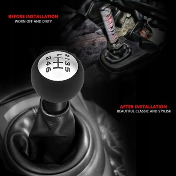 РУЧКА ПЕРЕКЛЮЧЕНИЯ ПЕРЕДАЧ ЧЕРНАЯ ХРОМ 6 PEUGEOT 307 308 407 5008 3008