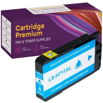 Чернила для HP Designjet T120 T520 711 XL ГОЛУБОЙ