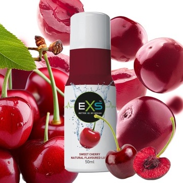 EXS LUBRYKANT żel intymny SMAKOWY oralny jadalny WIŚNIA CZEREŚNIA 50ml