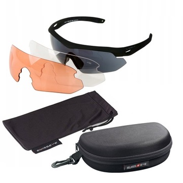 OKULARY BALISTYCZNE Swiss Eye Nighthawk BLACK SET