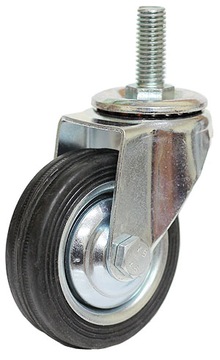 KOŁO OBROTOWE 75 mm SKRĘTNE GUMA KÓŁKO GWINT 10 mm