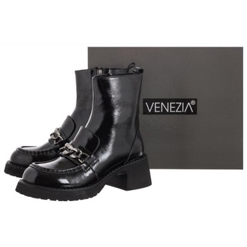 Buty Damskie Botki Lakierowane Venezia 4152625