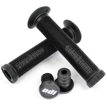 Rowerowe Chwyty BMX ODI Strong 143mm z Kołnierzem CZARNE USA