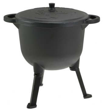 Чугунный котелок 11 литров охотничий котелок для барбекю FIREPLACE GRILL ROSSNER