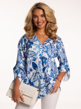 ЭЛЕГАНТНАЯ, СВОБОДНАЯ, МОДНАЯ ЖЕНСКАЯ БЛУЗКА, МНОГО РАЗМЕРОВ, ПОЛЬСКИЙ ИЗДЕЛИЕ