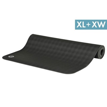 Kauczukowa mata do jogi Bodhi EcoPro XL XW 4mm - 200x66 cm - czarny