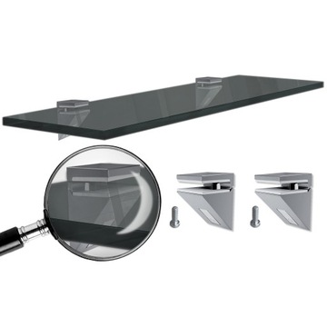 DODATEK PÓŁKA SZKLANA pod lustro |antisol 80x14