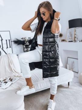 ЖЕНСКИЙ СТЕГАНЫЙ ЖИЛЕТ С РУКАВАМИ размер л