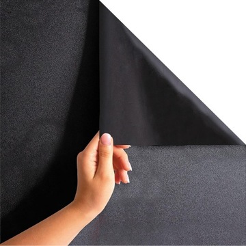 FOLIA ELEKTROSTATYCZNA DO SZYB 90*200CM CZARNY ZACIEMNIAJĄCA PRYWATNOŚĆ