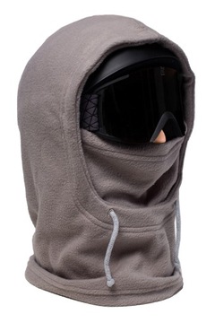 Kominiarka na kask kaptur snowboard narty szara