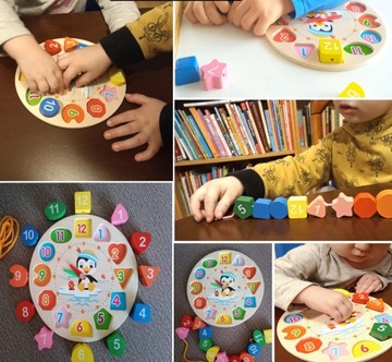 СОРТЕР ДЕРЕВЯННЫЕ ЧАСЫ + НАЗВАНИЕ БИСЕРА ДЛЯ ДЕТЕЙ В ПОДАРОК