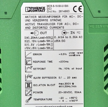 MCR-S-10-50-UI-SW-DCI Phoenix Contant Токоизмерительный преобразователь