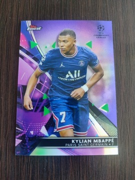 Kylian Mbappe topps finest PSG purple /299