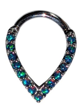 CoCr NF hinged segment ring 1,2x8 gruszka opal BK