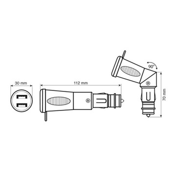 DIN 2XUSB BMW YAMAHA DUCATI 2500 Зарядное устройство - 12 /24 В