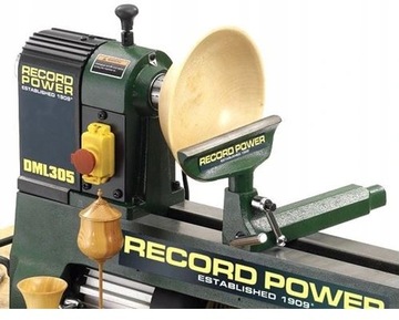 ТОКАРНЫЙ СТАНОК ПО ЧУГУНУ ПО ДЕРЕВУ RECORD POWER DML305 IND.