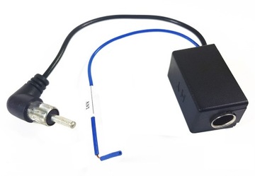 WZMACNIACZ ANTENOWY DO RADIA SAMOCHODOWEGO DIN