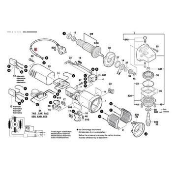 Регулятор скорости для модуля BOSCH GWS 8-100 8-125 CE 850 CE 1607233137