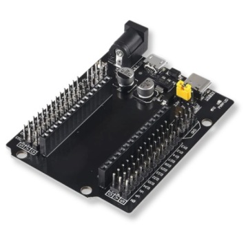 Адаптер для ESP32 30-контактный с разъемами USB-C microUSB DC для прототипирования