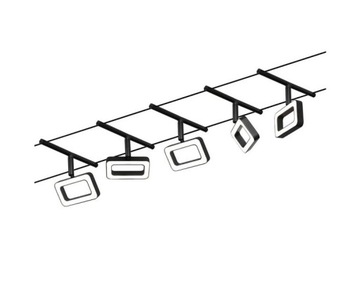 Paulmann system linkowy FRAME LED 5x4,8W czarny